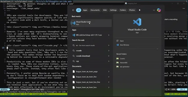 Visual Studio Code running slowly