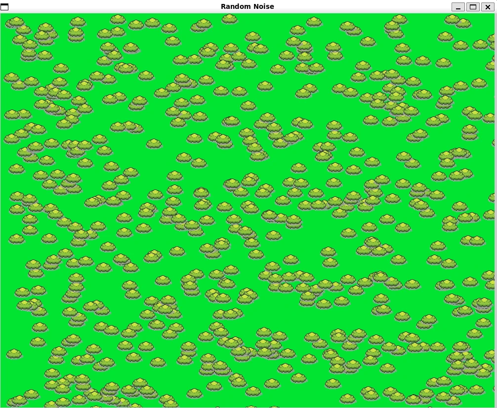 Grass rendered with white-noise placement